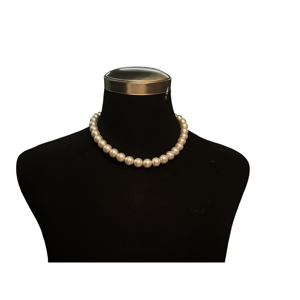 Unbranded Faux Pearl‎ Necklace Women OS Cream Excellent Choker Adjustable Strand
